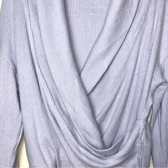 We the Free Hold Me Close Pullover sweater Women's Medium Sky Blue Purple - Picture 10 of 16